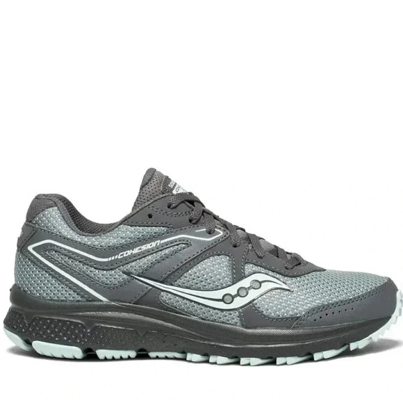 Saucony Shoes - SAUCONY Grid Cohesion II Women’s 8 Gray Blue Running Shoes Athletic Sneakers